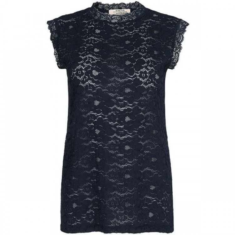 One-Two Luxzuz Top Ady navy kant One-Two Luxzuz Top Ady navy kant